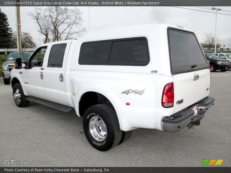 Oxford White / Medium Parchment 2004 Ford F350 Super Duty Lariat Crew Cab 4x4 Dually