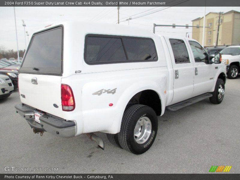 Oxford White / Medium Parchment 2004 Ford F350 Super Duty Lariat Crew Cab 4x4 Dually