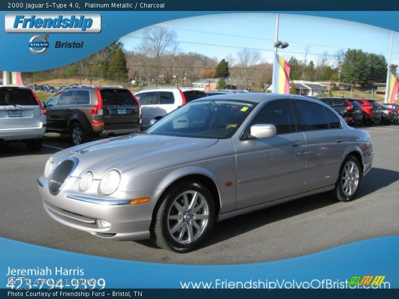 Platinum Metallic / Charcoal 2000 Jaguar S-Type 4.0