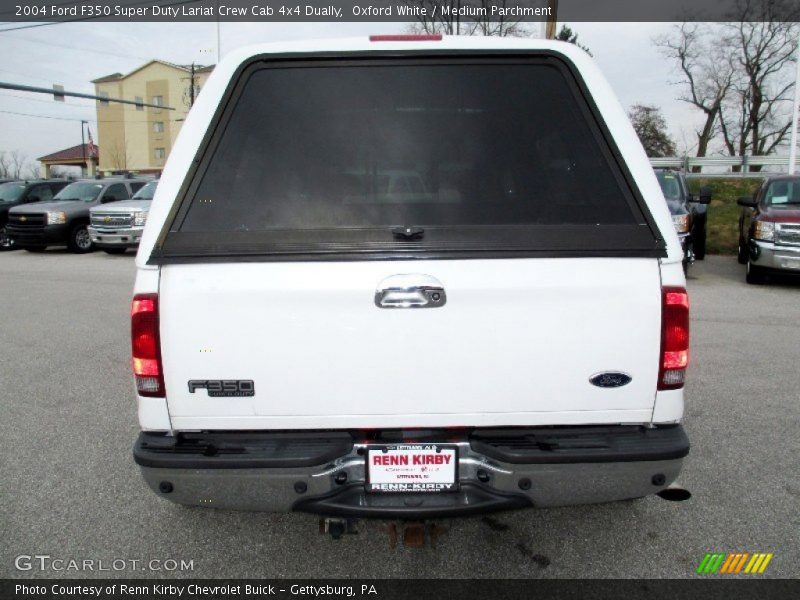 Oxford White / Medium Parchment 2004 Ford F350 Super Duty Lariat Crew Cab 4x4 Dually