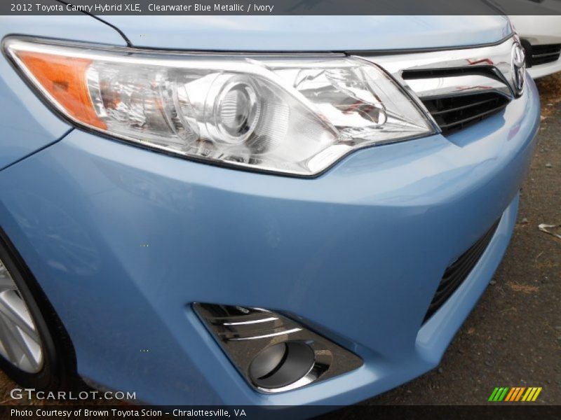 Clearwater Blue Metallic / Ivory 2012 Toyota Camry Hybrid XLE
