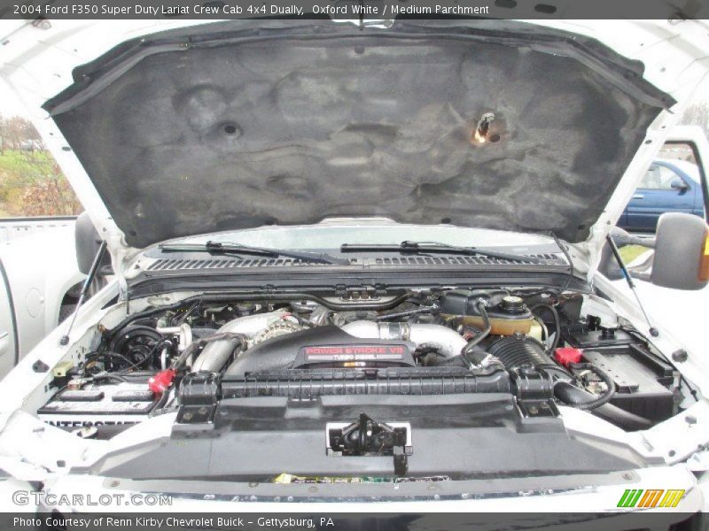 Oxford White / Medium Parchment 2004 Ford F350 Super Duty Lariat Crew Cab 4x4 Dually