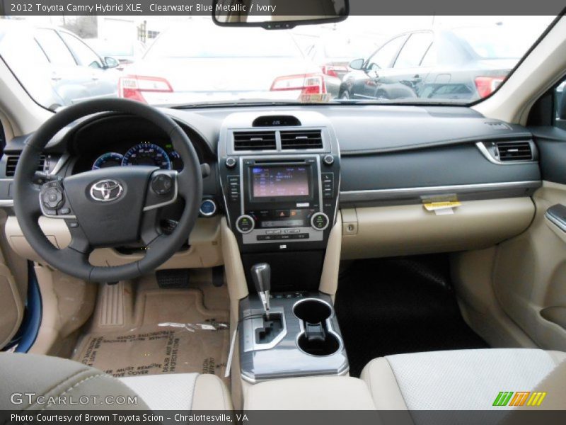 Dashboard of 2012 Camry Hybrid XLE