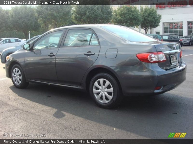 Magnetic Gray Metallic / Ash 2011 Toyota Corolla LE