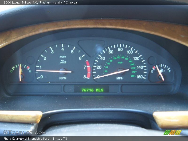 Platinum Metallic / Charcoal 2000 Jaguar S-Type 4.0