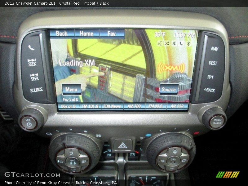 Controls of 2013 Camaro ZL1