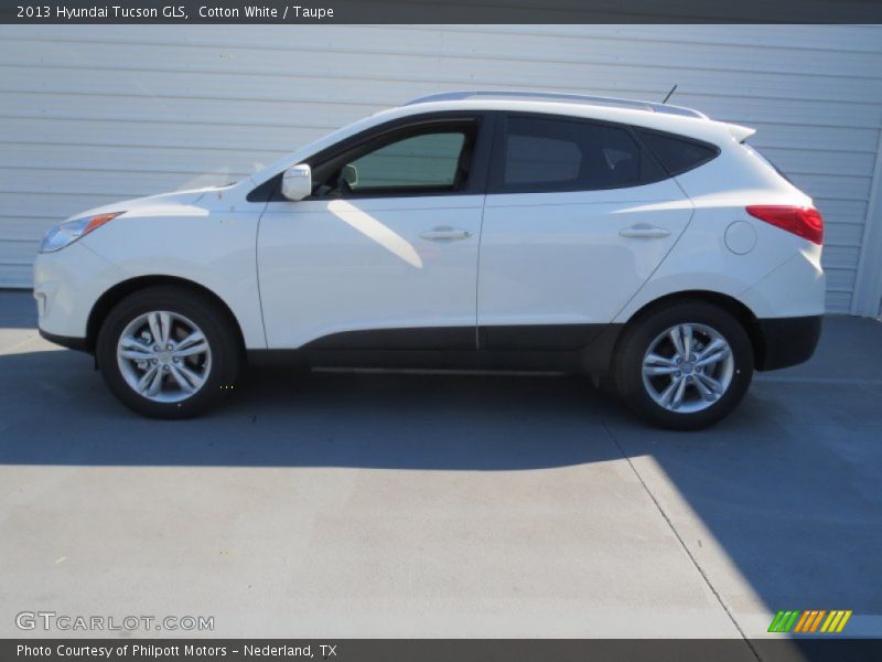 Cotton White / Taupe 2013 Hyundai Tucson GLS