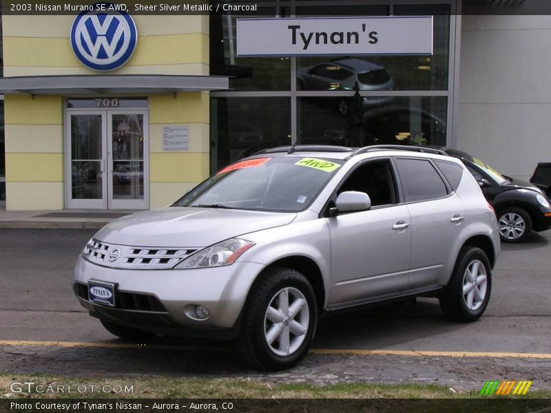 Sheer Silver Metallic / Charcoal 2003 Nissan Murano SE AWD