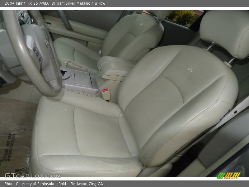 Brilliant Silver Metallic / Willow 2004 Infiniti FX 35 AWD