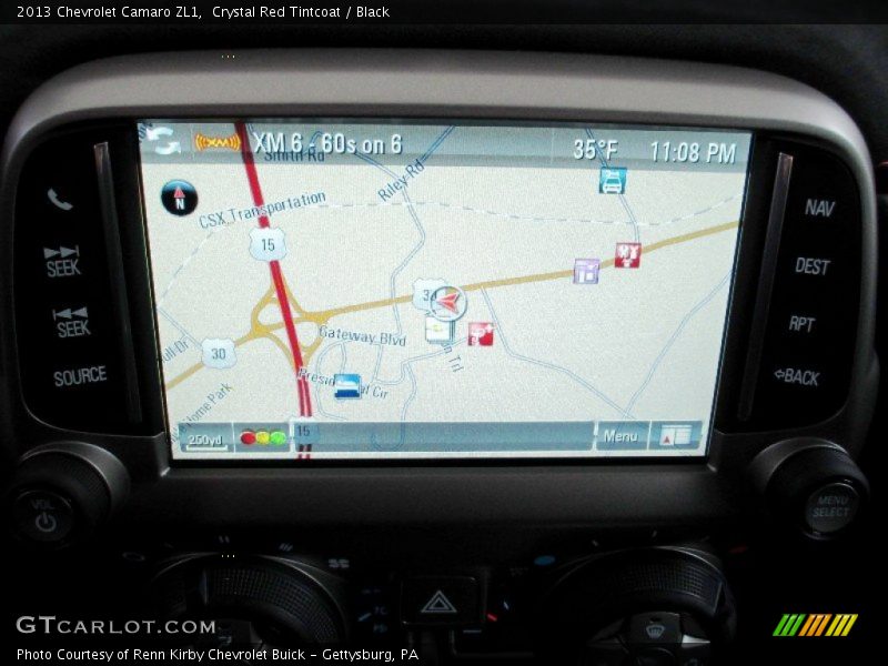 Navigation of 2013 Camaro ZL1