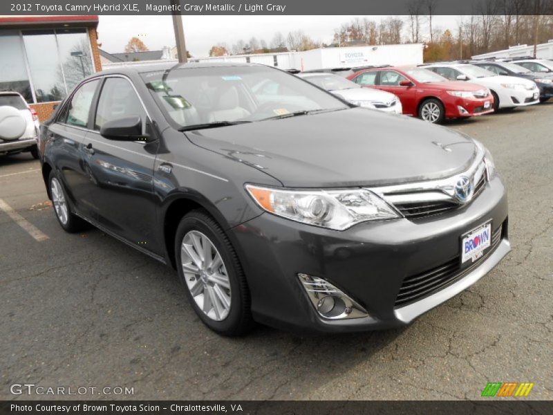 Magnetic Gray Metallic / Light Gray 2012 Toyota Camry Hybrid XLE
