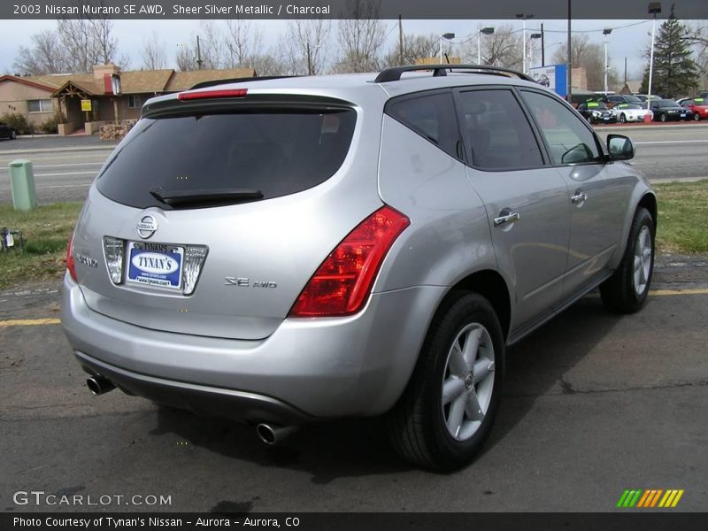 Sheer Silver Metallic / Charcoal 2003 Nissan Murano SE AWD