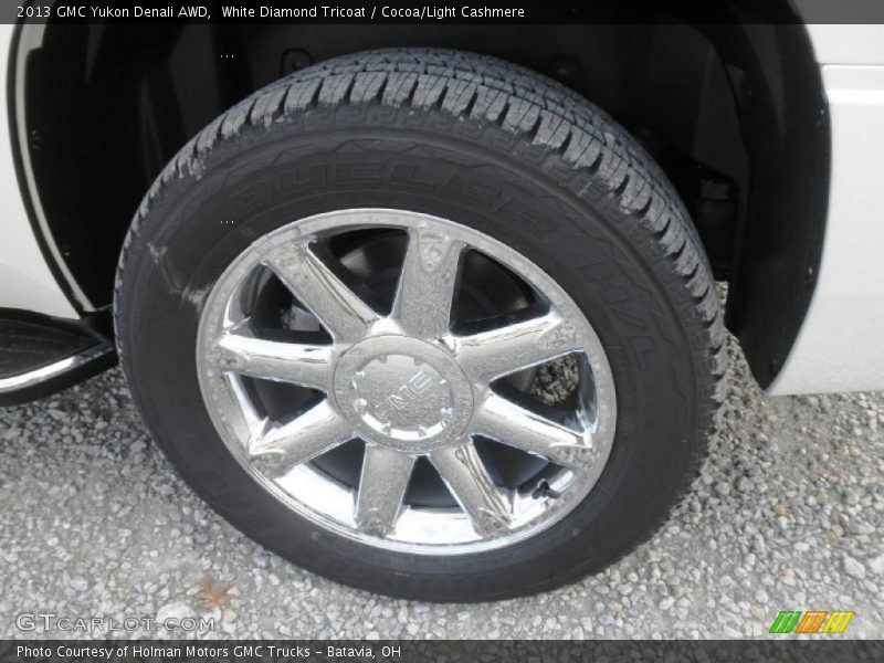 White Diamond Tricoat / Cocoa/Light Cashmere 2013 GMC Yukon Denali AWD