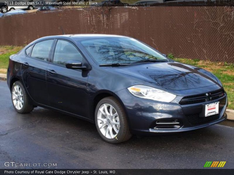 Maximum Steel Metallic / Black 2013 Dodge Dart SXT