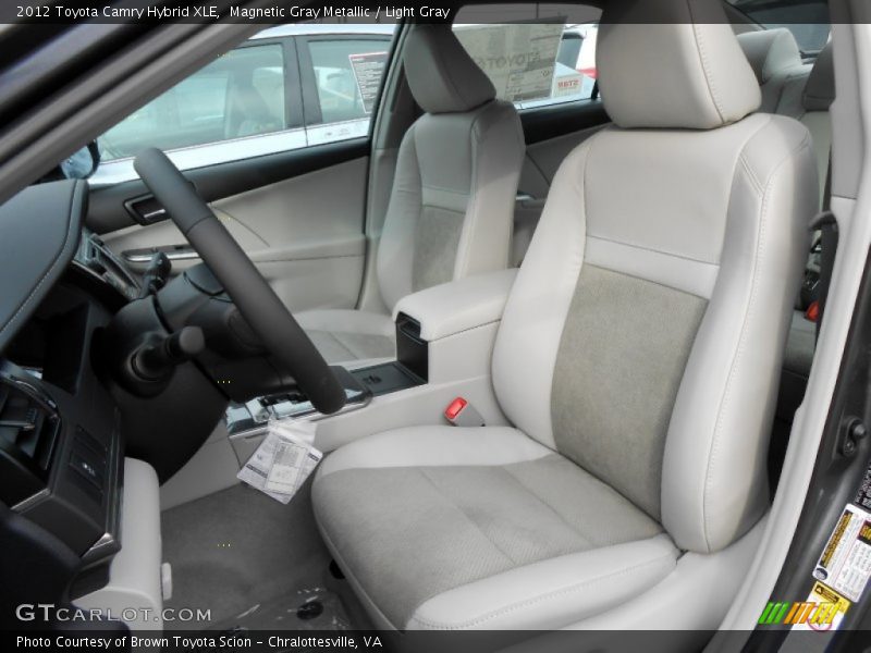 Magnetic Gray Metallic / Light Gray 2012 Toyota Camry Hybrid XLE