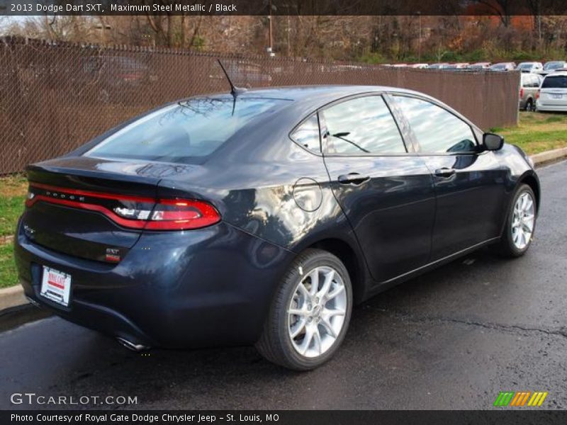 Maximum Steel Metallic / Black 2013 Dodge Dart SXT