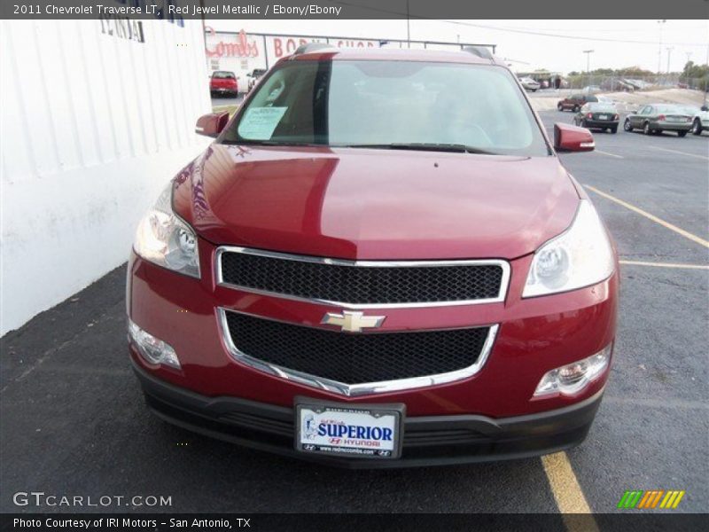 Red Jewel Metallic / Ebony/Ebony 2011 Chevrolet Traverse LT