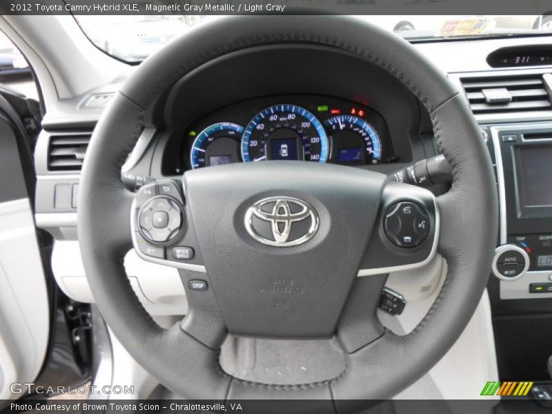 Magnetic Gray Metallic / Light Gray 2012 Toyota Camry Hybrid XLE