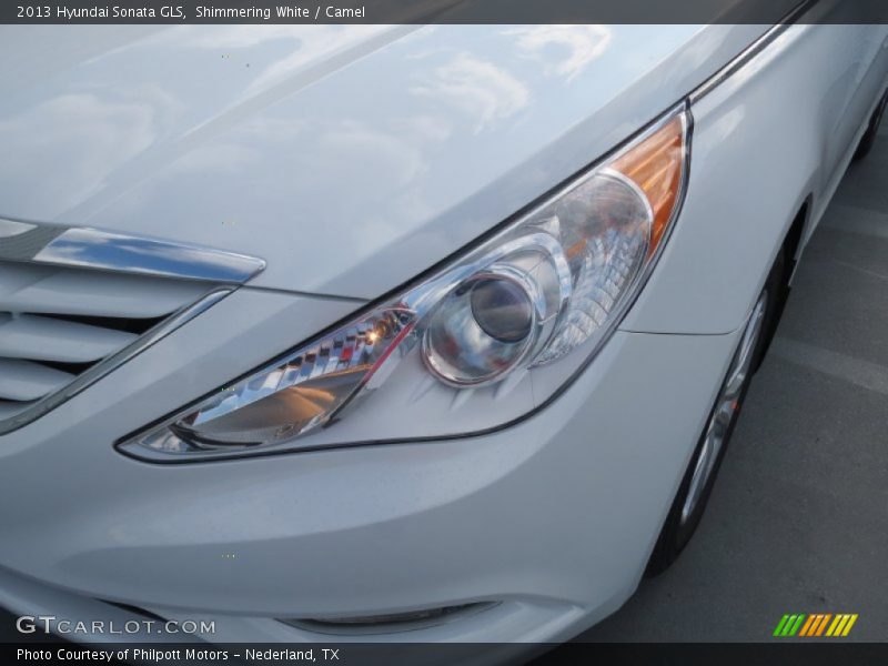 Shimmering White / Camel 2013 Hyundai Sonata GLS