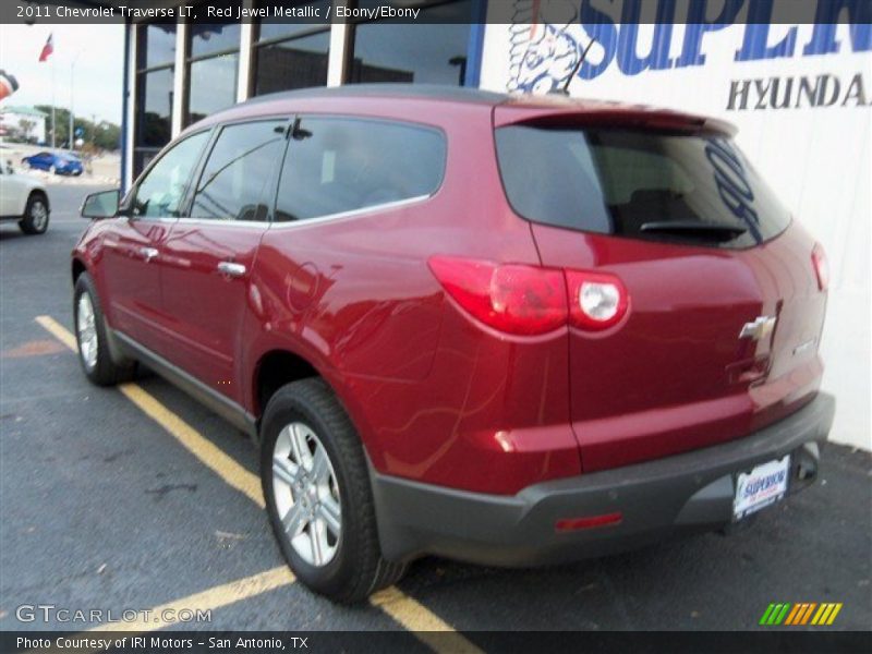 Red Jewel Metallic / Ebony/Ebony 2011 Chevrolet Traverse LT