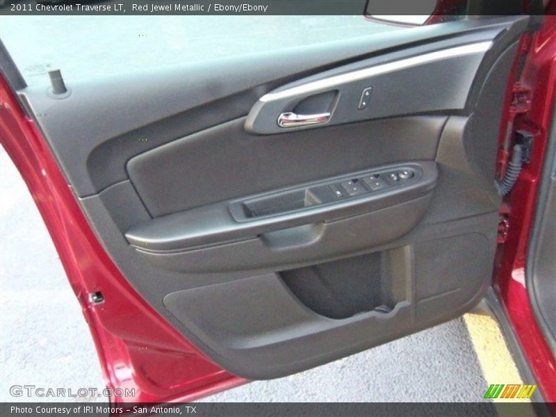 Red Jewel Metallic / Ebony/Ebony 2011 Chevrolet Traverse LT