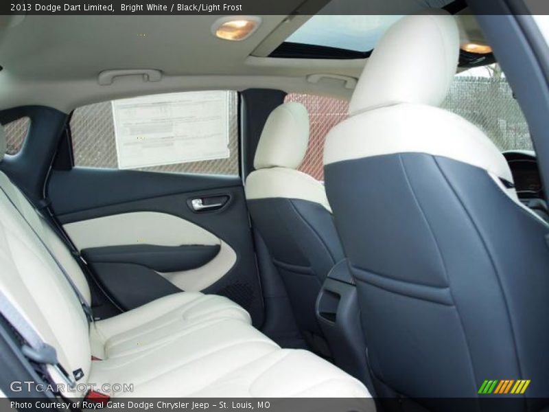 Bright White / Black/Light Frost 2013 Dodge Dart Limited