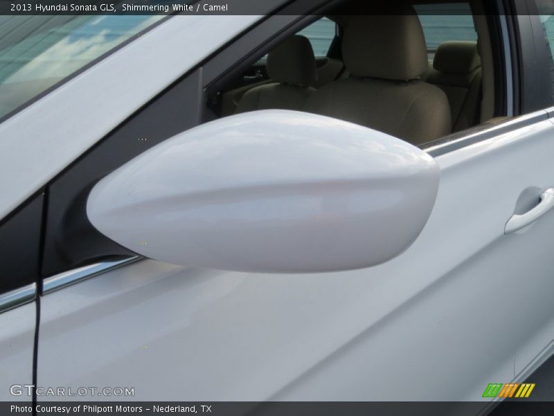 Shimmering White / Camel 2013 Hyundai Sonata GLS