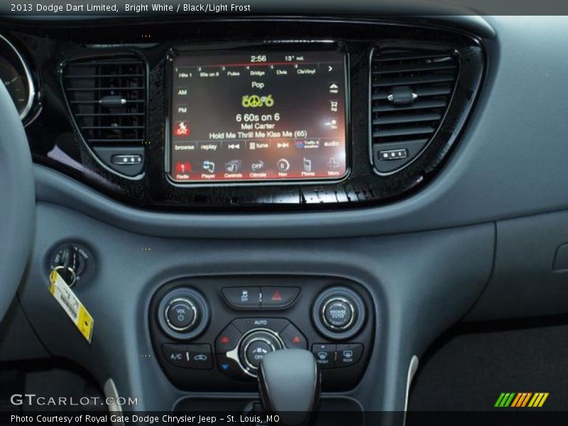 Bright White / Black/Light Frost 2013 Dodge Dart Limited