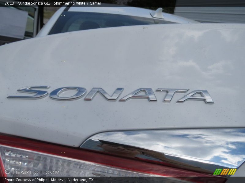 Shimmering White / Camel 2013 Hyundai Sonata GLS