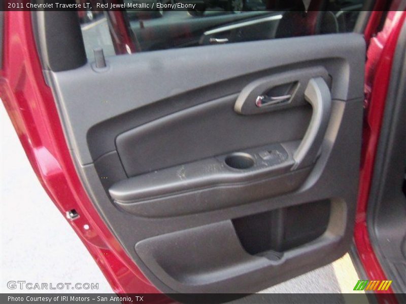 Red Jewel Metallic / Ebony/Ebony 2011 Chevrolet Traverse LT