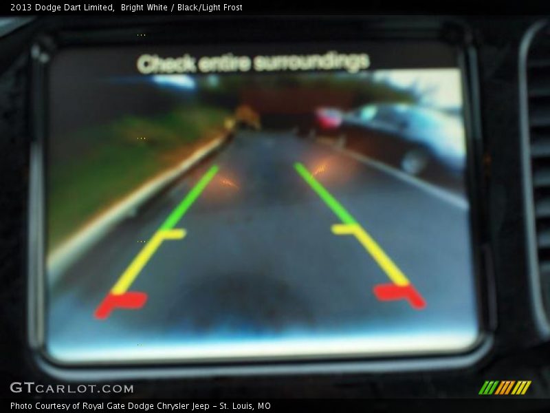 Bright White / Black/Light Frost 2013 Dodge Dart Limited