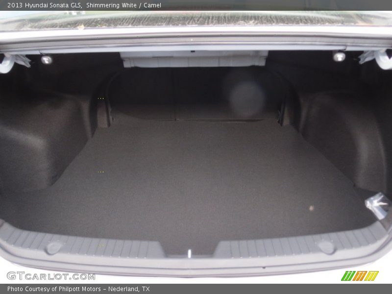 Shimmering White / Camel 2013 Hyundai Sonata GLS