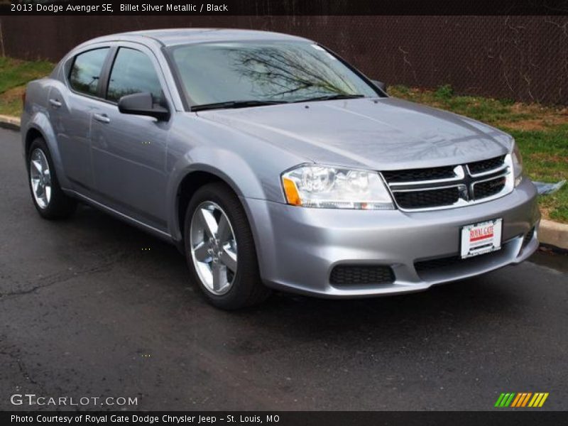 Billet Silver Metallic / Black 2013 Dodge Avenger SE