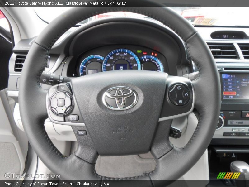 Classic Silver Metallic / Light Gray 2012 Toyota Camry Hybrid XLE