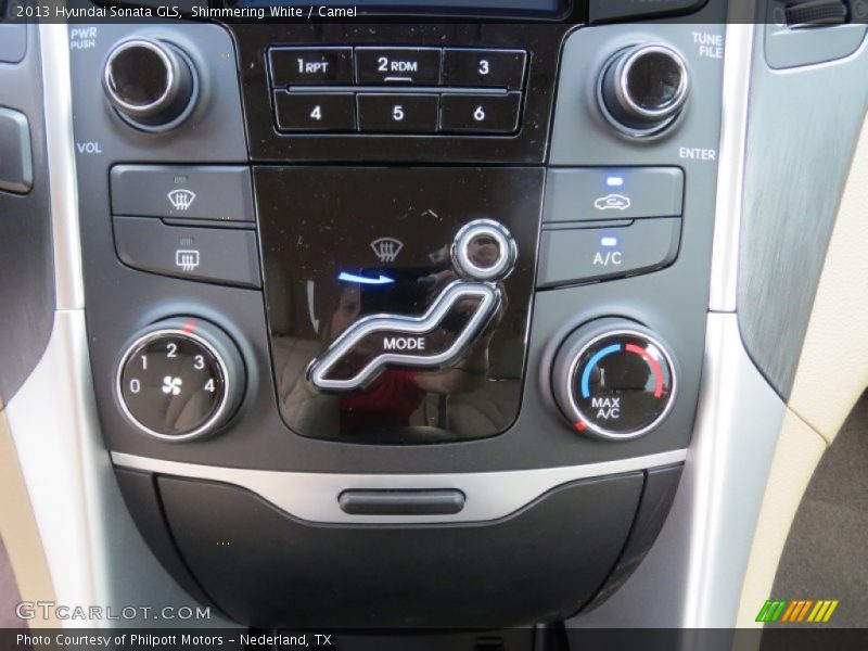 Shimmering White / Camel 2013 Hyundai Sonata GLS