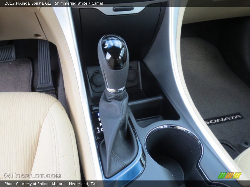 Shimmering White / Camel 2013 Hyundai Sonata GLS
