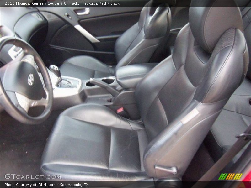 Front Seat of 2010 Genesis Coupe 3.8 Track