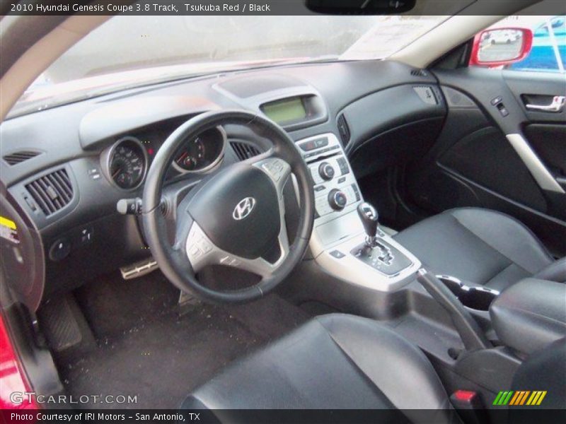 Black Interior - 2010 Genesis Coupe 3.8 Track 