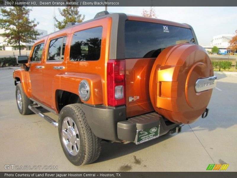 Desert Orange Metallic / Ebony Black/Morocco 2007 Hummer H3