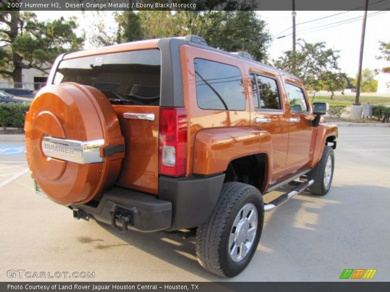Desert Orange Metallic / Ebony Black/Morocco 2007 Hummer H3