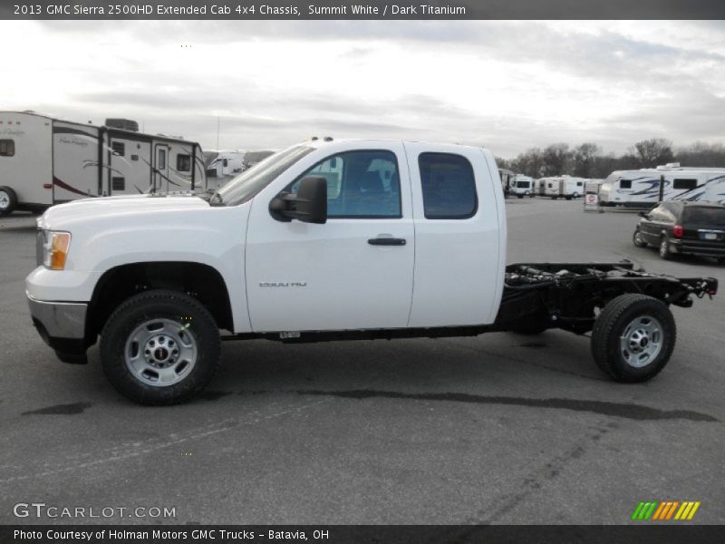  2013 Sierra 2500HD Extended Cab 4x4 Chassis Summit White