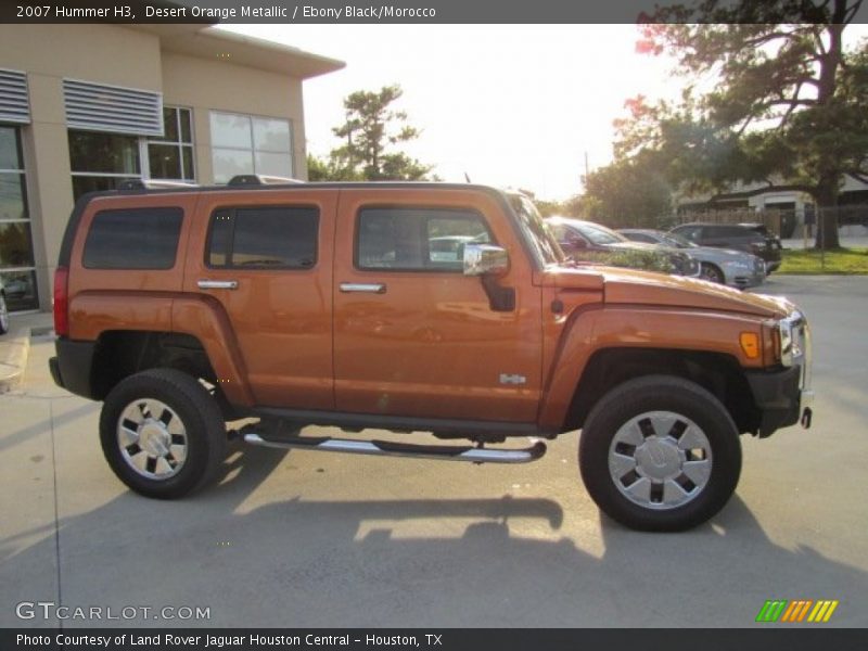 Desert Orange Metallic / Ebony Black/Morocco 2007 Hummer H3