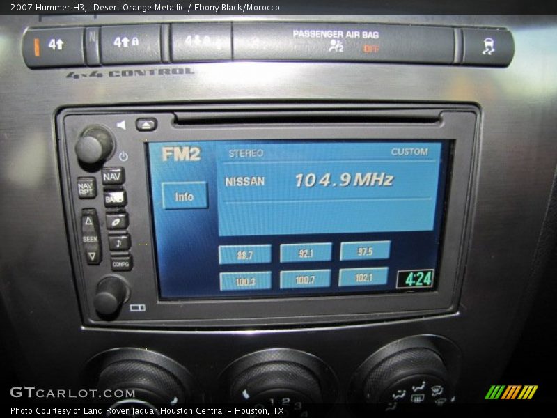 Desert Orange Metallic / Ebony Black/Morocco 2007 Hummer H3