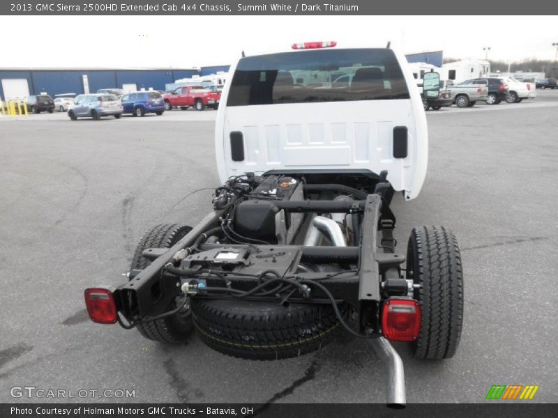 Summit White / Dark Titanium 2013 GMC Sierra 2500HD Extended Cab 4x4 Chassis