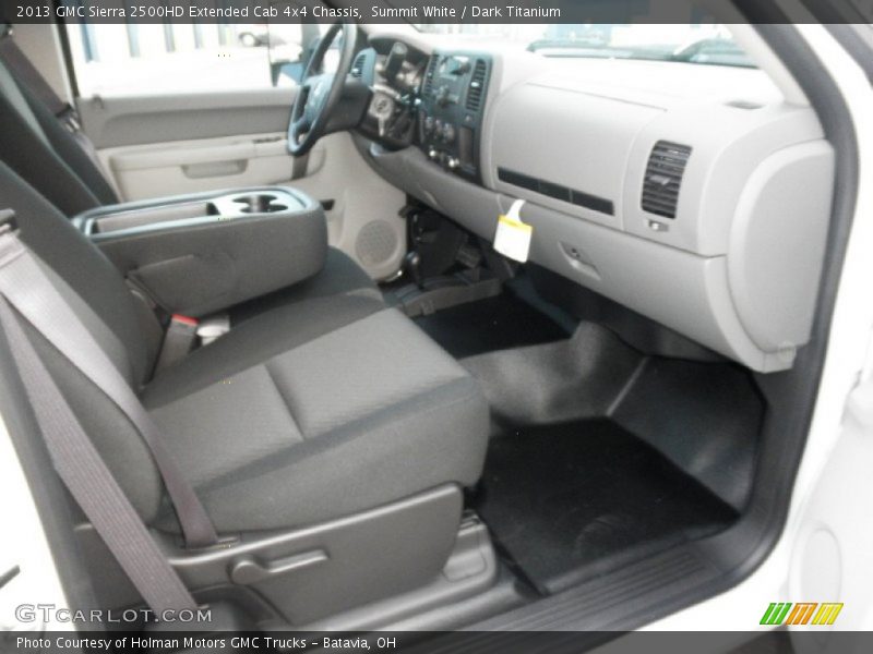 Summit White / Dark Titanium 2013 GMC Sierra 2500HD Extended Cab 4x4 Chassis