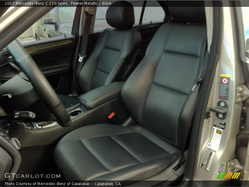 Pewter Metallic / Black 2007 Mercedes-Benz C 230 Sport
