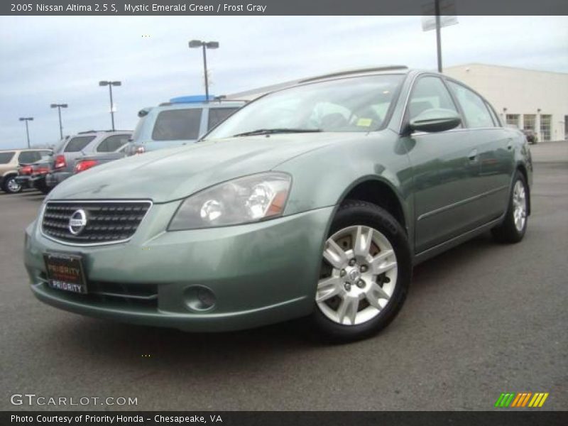 Mystic Emerald Green / Frost Gray 2005 Nissan Altima 2.5 S