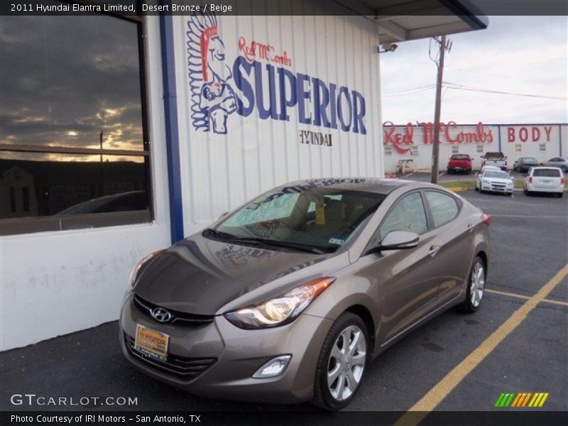 Desert Bronze / Beige 2011 Hyundai Elantra Limited