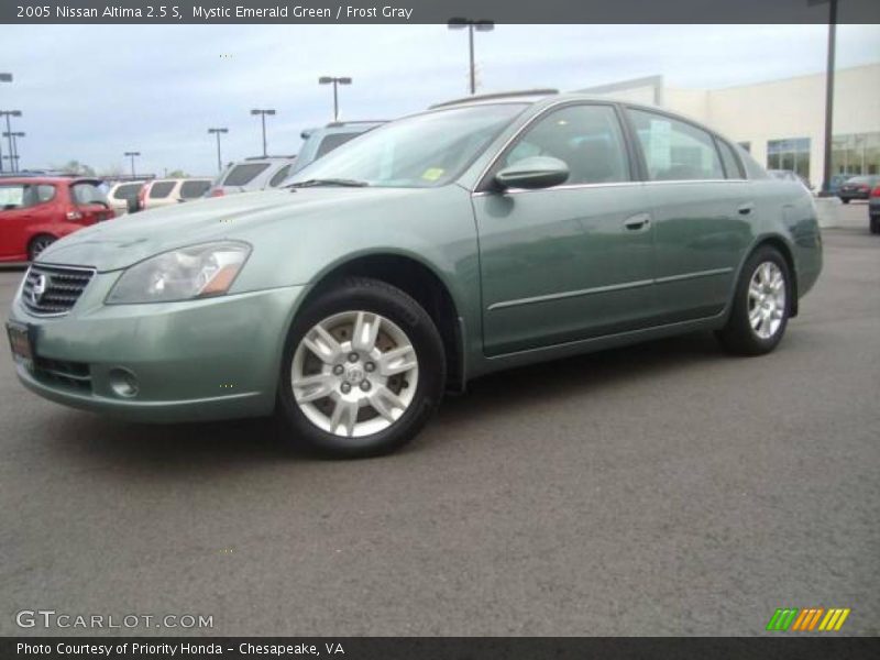 Mystic Emerald Green / Frost Gray 2005 Nissan Altima 2.5 S