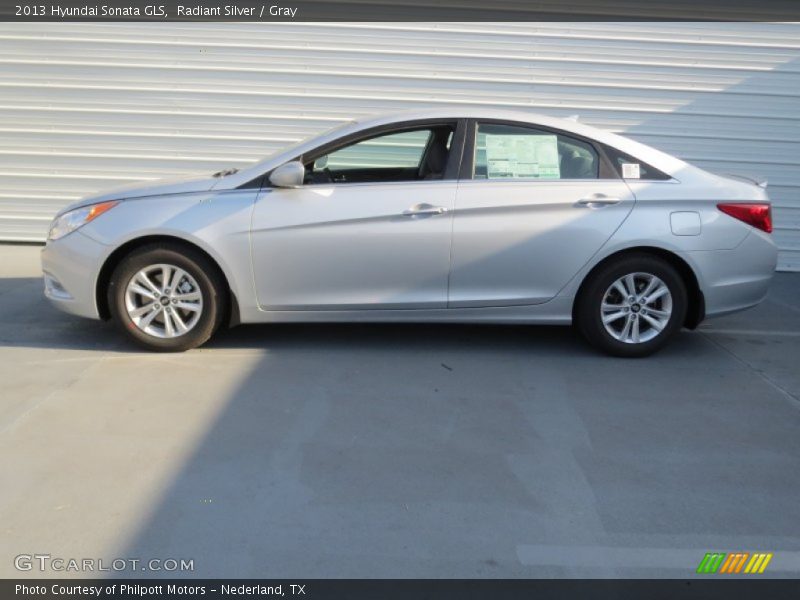 Radiant Silver / Gray 2013 Hyundai Sonata GLS